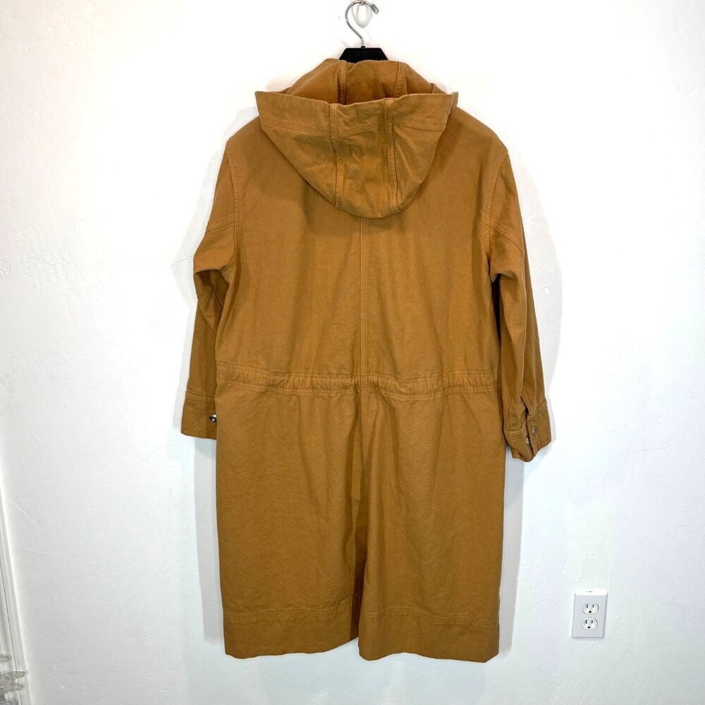 Everlane Canvas Organic cotton Parka jacket coat Size L Cappuccino brown - Picture 7 of 10